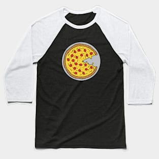 Pacman Pizza Baseball T-Shirt